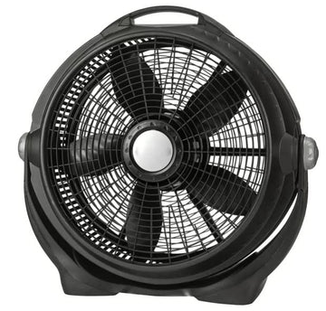 20" Wind Machine Air Cirulator Floor Fan With 3 Speeds, Black