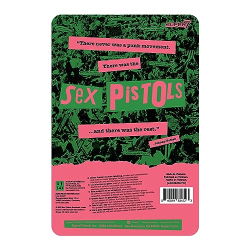 Super7 Sex Pistols Sid Vicious (Never Mind The Bollocks) - 3.75 in Reaction Figure