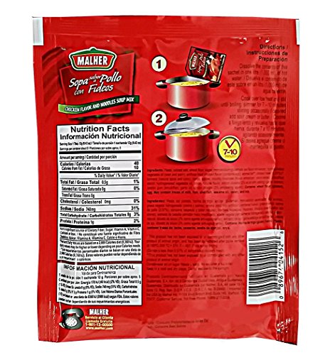 Malher Chicken-Pasta Soup 2.1 oz - Sopa de Pollo-Fideo