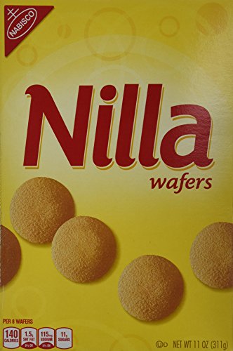 Nabisco Nilla Wafers, 11-Ounce (Pack of 4)