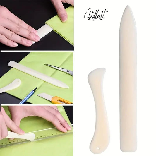 SEDLAV Paper Creaser & Folding Tool - DIY Bookbinding, Scrapbooking, Cards | Metal Dies & Stencil for Greeting Cards - Craft Essential for Handmade Paper Crafts