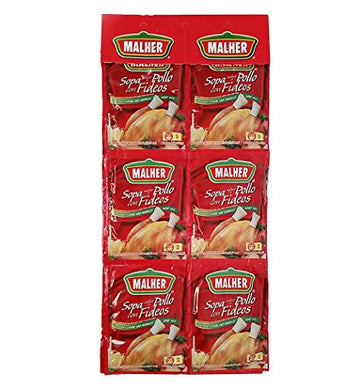 Malher Chicken - Pasta Soup 1.07 oz - Sopa De Pollo - Fideo (Pack of 10)