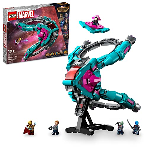 LEGO Marvel The New Guardians’ Ship 76255, Spaceship Building Toy with 5 Minifigures, Collectible Model from Guardians of The Galaxy 3, Displayable Super Hero Gift Idea for Kids and Teens Ages 10+
