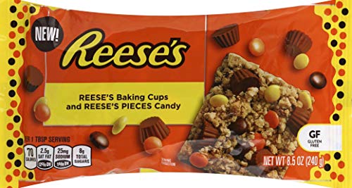 Reese's Baking Cups And Reese's Pieces Candy For Baking Cookies And Deserts 4-8.5 oz.Bags