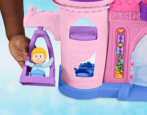 Fisher-Price Little People Toddler Playset Disney Princess Magical Lights & Dancing Castle Musical Toy with 2 Figures for Ages 18+ Months