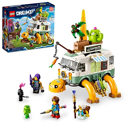 LEGO DREAMZzz Mrs. Castillo’s Turtle Van 71456, 2 in 1 Building Toy and Vehicle Playset with Party Mode or Flying Submarine Mode, Makes a Great Gift Idea for 7 Year Old Kids, Boys, and Girls