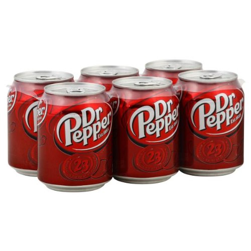 DR PEPPER SODA 6 PACK 12 OZ CANS