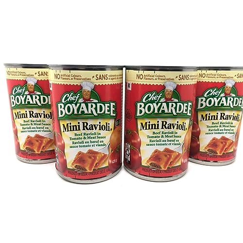 Chef Boyardee Mini Ravioli Pasta, (425g/15 oz., can), 4 Pack {Imported from Canada}