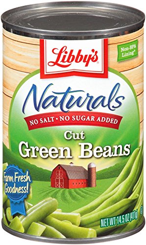 Libby's Naturals Cut Green Beans No Salt, No Sugar, 14.5 Ounce (Pack of 12)