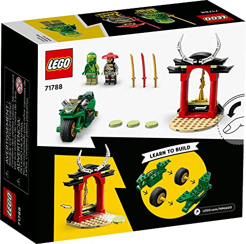 LEGO NINJAGO Lloyd’s Ninja Street Bike, Ninja Motorcycle Toy Building Kit, Easy-to-Build Beginners Learning Set for Pretend Play, Ninja Gift Idea for Preschool Kids, Boys and Girls Age 4+, 71788