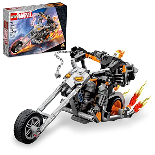 LEGO Marvel Ghost Rider Mech & Bike 76245, Buildable Motorbike Toy with Movable Action Figure, Super Hero Building Set, Gift for Kids, Boys and Girls 7 Plus Years Old