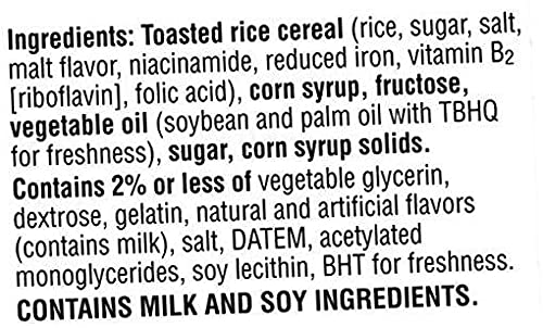 Kellogg's Rice Krispies Treats Mini-Squares, Crispy Marshmallow Squares, Original, 60 Ct, 23.2 Oz .4 pack