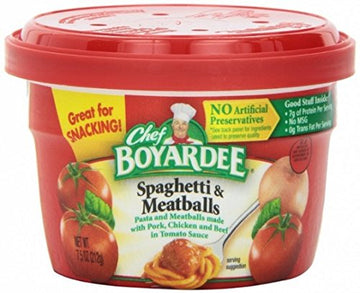 Chef Boyardee Spaghetti and Meat Balls 7.5 Oz Cups ( 6 Pack )
