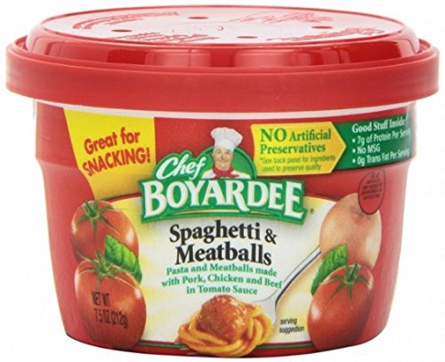Chef Boyardee Spaghetti and Meat Balls 7.5 Oz Cups ( 6 Pack )