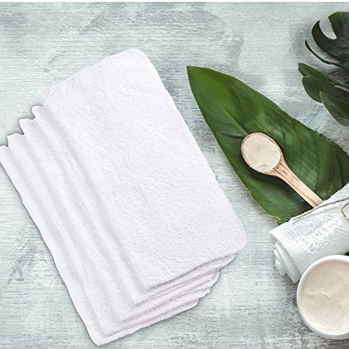 SEDLAV Wash Cloths, Cotton Wash Cloth, Pack of 18, Ideal for: Face Washcloths, Face Towels, Baby Towels, Baby Washcloths, Home and Kitchen Towels, Gym Towels (White)