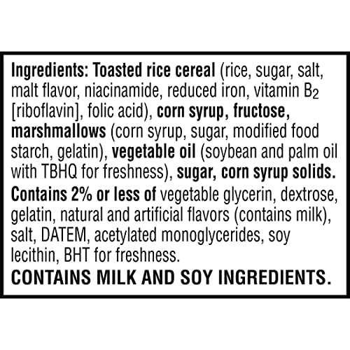 Rice Krispies Treats Homestyle Marshmallow Snack Bars, Kids Snacks, Lunch Snacks, Original, 27.9oz Box (24 Bars)