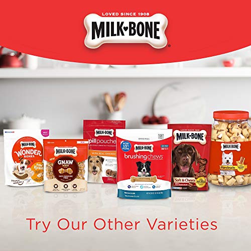 Milk-Bone Flavor Snacks Mini Dog Biscuits Refill Packs, Flavored Crunchy Dog Treats, 35 Oz., 2 Count