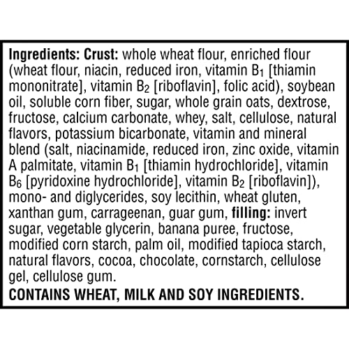 Nutri-Grain Bites Mini Breakfast Bars, Made with Whole Grains, Kids Lunch Snacks, Chocolatey Banana, 13oz Box (10 Pouches)