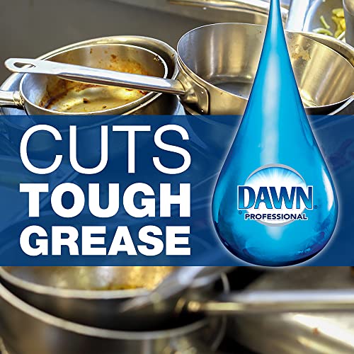 Dawn Professional Dishwashing Liquid Soap Detergent, Bulk Degreaser Removes Greasy Foods from Pots, Pans and Dishes in Commercial Restaurant Kitchens, Regular Scent, 1 Gallon (Pack of 4)