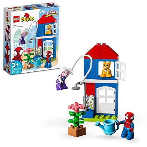 LEGO DUPLO Marvel Spider-Man’s House 10995, Spiderman Toy for Toddlers, Boys, and Girls, Spidey and His Amazing Friends Super Hero Set