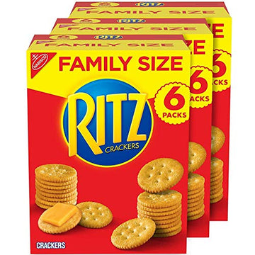 RITZ Original Crackers, Family Size, 3 Boxes Pack of 2