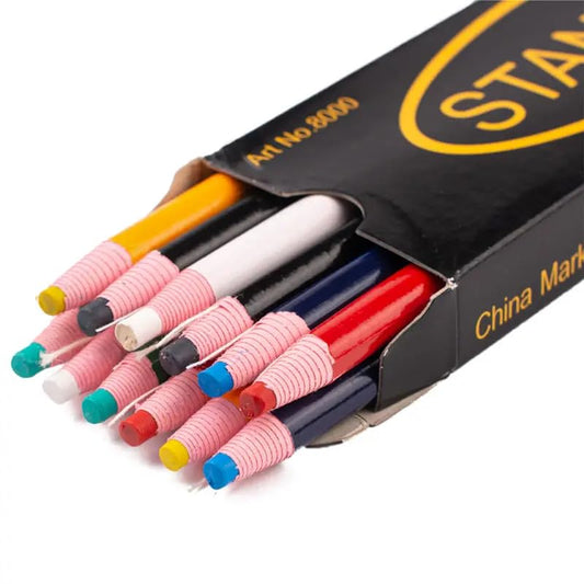 SEDLAV Precision Sewing Mark Pencil Set - 12 Tailor's Marking Tools with Erasable Lead for Accurate Fabric Marking in Dressmaking, and Crafting, Complete with Storage Case for Organized Creativity