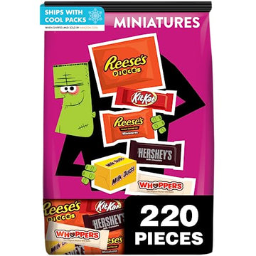 HERSHEY'S Assorted Milk Chocolate, 70.31 oz (220 Count)