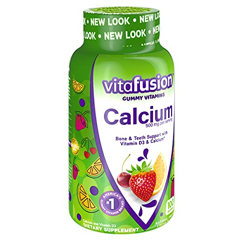 Vitafusion Calcium, Gummy RYkMT Vitamins for Adults, 100 Count (Pack of 4) dGEKw