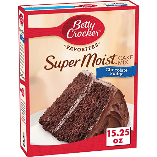 Betty Crocker Supermoist Cake Mix, Chocolate Fudge, 15.25-Ounce (Pack of 6)