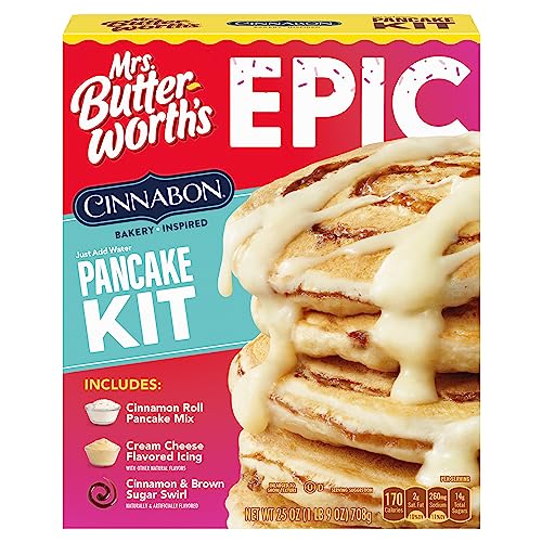 Mrs. Butterworth's Epic Cinnabon Bakery Inspired Pancake Kit, 25 oz.
