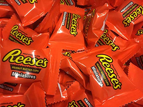 Reese's Peanut butter Chocolate Cups, Individually Wrapped Miniature Size Cups, Creamy Peanut Butter With Milk Chocolate Coating, Bulk Pack 5 Pounds