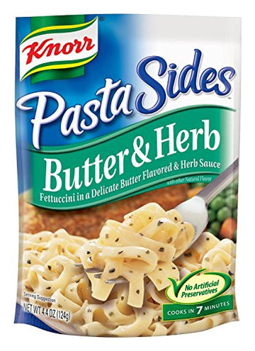 Knorr Pasta Sides: Butter & Herb Fettuccini (Pack of 2) 4.4 oz Bags