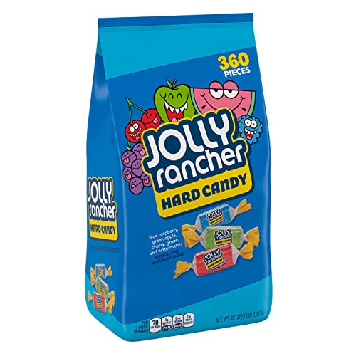 JOLLY RANCHER Assorted Fruit Flavored, Valentine's Day Hard Candy Bulk Bag, 5 lb (360 Pieces)