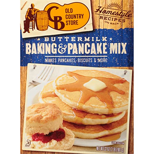 CB Old Country Store Buttermilk Baking and Pancake Mix, 32 oz Boxes (Pack of 6)