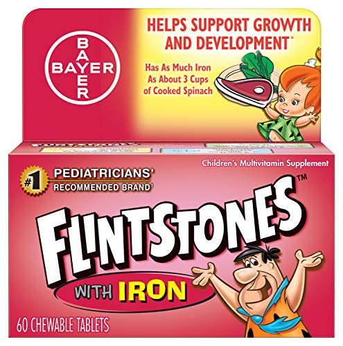 Flintstones Chewable Tablets With Iron 60 Tablets ( Pack of 6)