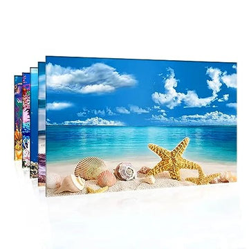 SEDLAV KSY Fish Tank Background Poster - Vibrant Aquarium Decor, High Definition Fish Tank Accessories, Fishing Poster - Adhesive & Durable Material, Easy to Attach, Natural Look Design