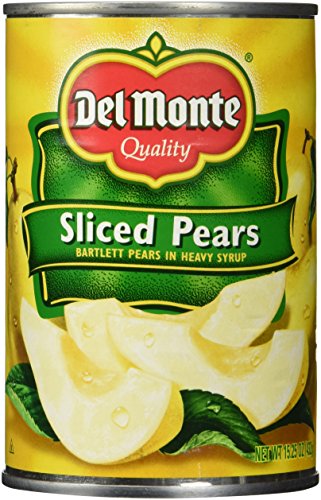 Del Monte, Northwest Sliced Pears, Bartlett Pears in Heavy Syrup, 15.25oz Can (Pack of 6)