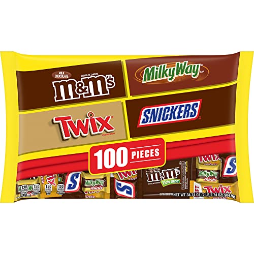 Mars, Chocolate Favorites Halloween Bars Candy Variety Mix 100 Count, 34.74 Ounce
