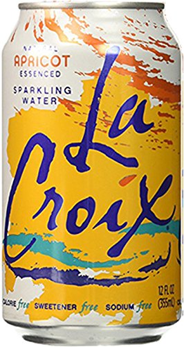 La Croix Apricot Naturally Essenced Flavored Sparkling Water, 12 oz Can (Pack of 10, Total of 120 Oz)