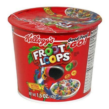 Kellogg's Fruit Loops Cereal in a Cup [Pack of 4]