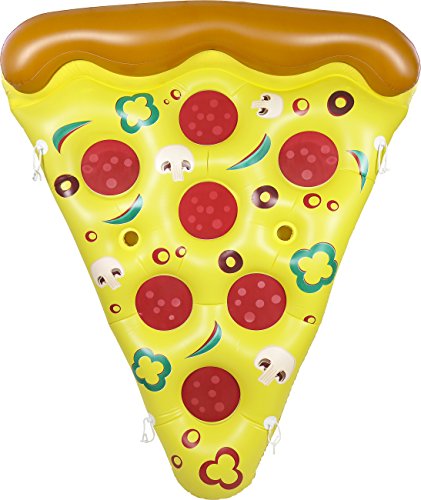 Greenco Giant Inflatable Pizza Pool Float | Pizza Float for Pool | Pool Floaties & Inflatable Pool Floats | Large Inflatable Lounger for Kids & Adults, Summer Fun for Pool, Lake, Beach, Party, Lounge