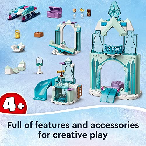 LEGO Disney Anna and Elsa’s Frozen Wonderland 43194 Castle Toy with Disney Princess Mini-Doll Figures, Gifts for 4 Plus Years Old Kids, Girls and Boys