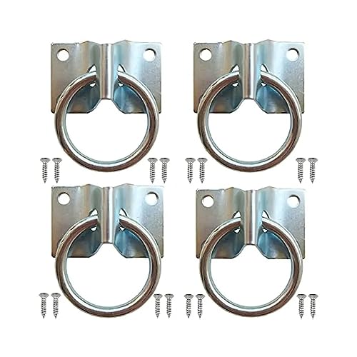 SEDLAV Ring Guard Horse Cross Ties -Heavy Duty 4-Pack with Spring Snap Hook- Durable & Weather Resistant Stall Accessories for Horses, Goats, Sheep - Ideal for Hanging Feed Bags, Hay Nets and More