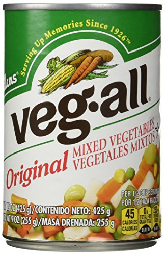 VEG ALL MIXED VEGETABLE, 15 OZ - (Pack of 6)