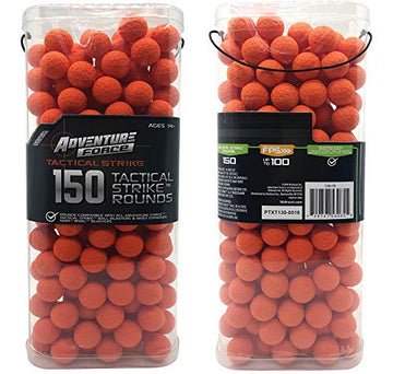 Adventure Force Tactical Strike 150 Round Refill with Ammo Box - Rounds Compatible with NERF Rival Blasters (2 Packs)