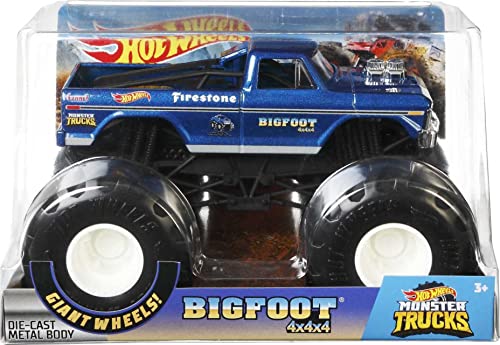 Hot Wheels Monster Trucks 1:24 Scale Big Foot Vehicle [Amazon Exclusive]