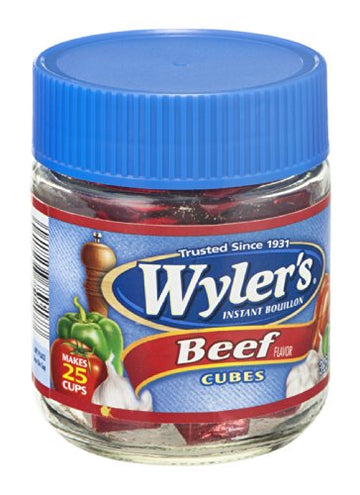 Wyler's Beef Instant Bouillon Cubes Jar, 3.25 OZ