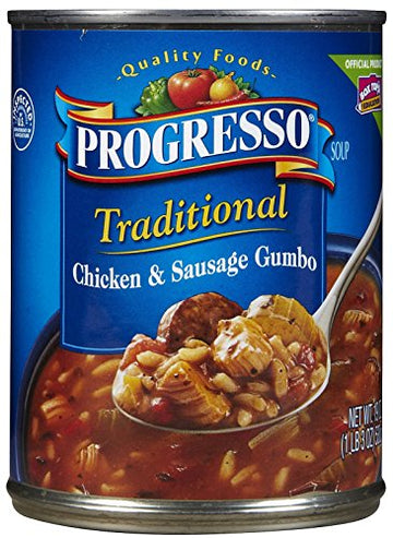 Progresso Traditional Soup - Chicken & Sausage Gumbo - 19 oz