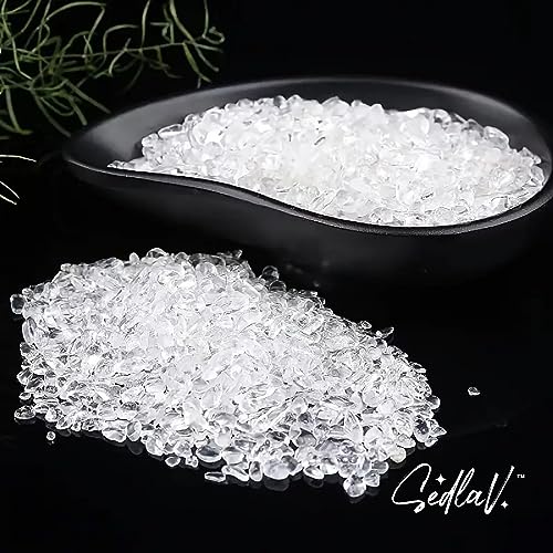 SEDLAV 100g Natural White Clear Quartz Crystal Stones - Ideal for Spongebob Aquarium