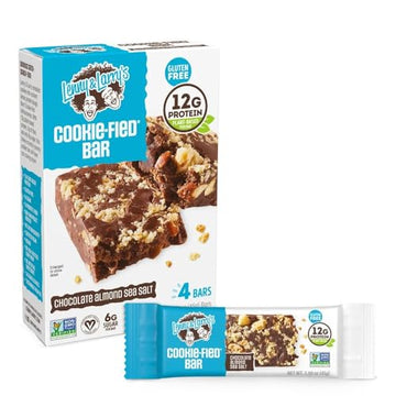 Lenny & Larry's Cookiefied Bar, Chocolate Almond Sea Salt (Pack of 4)